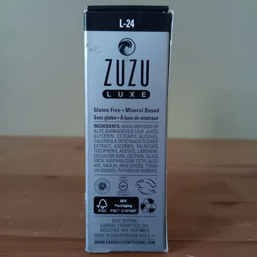 ZUZU LUXE Oil-Free Liquid Foundation 18 Shade L-24 - 2 Boxes- Brand NEW